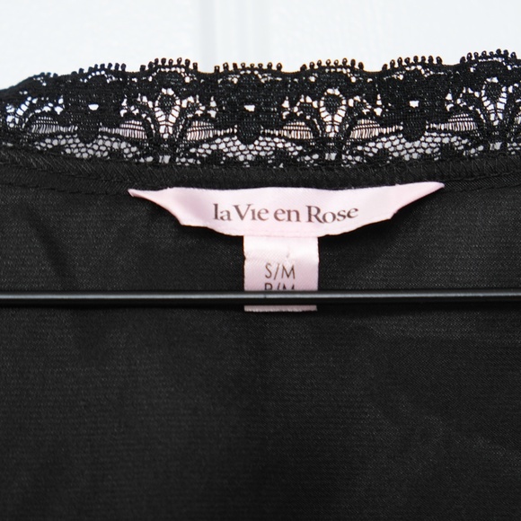 5/$20 La Senza Black Lace Robe - Small/Medium - Picture 8 of 8